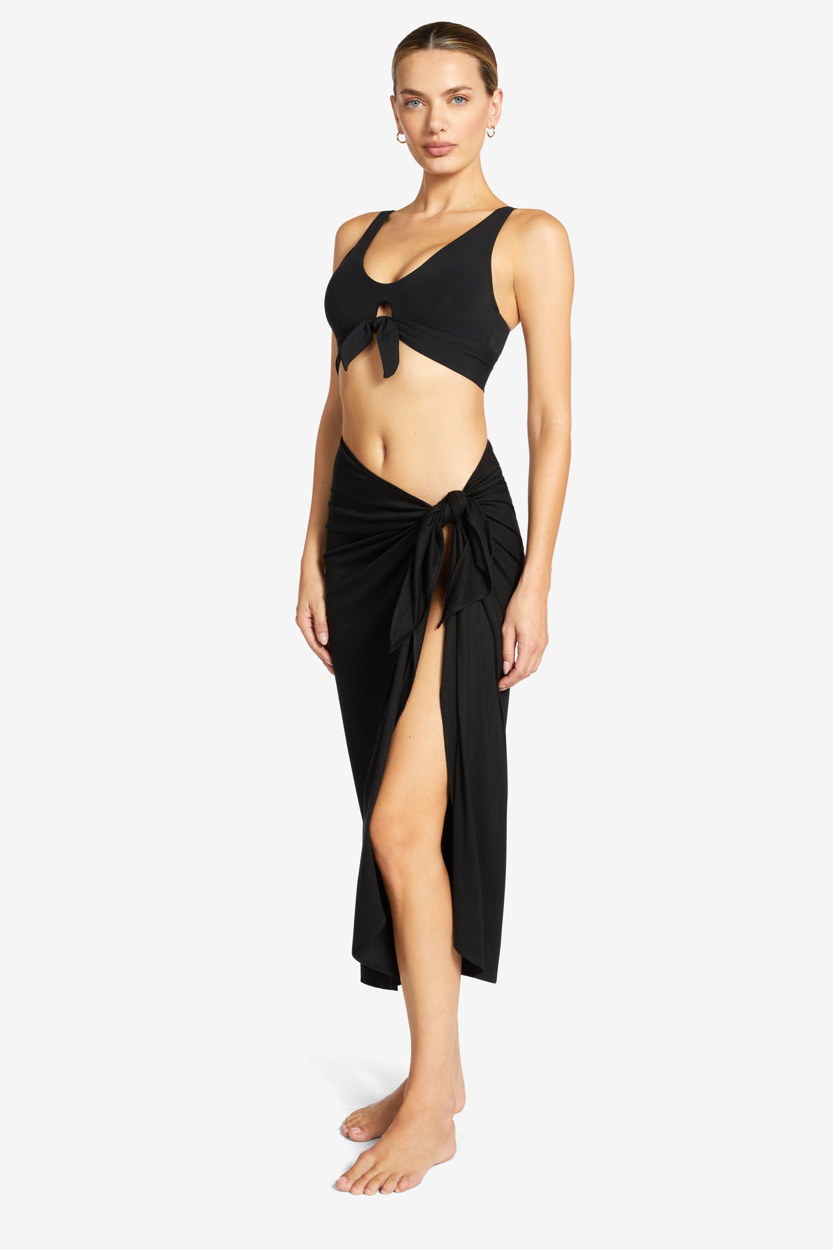 Robin Piccone Ava Modal Long Pareo - Black