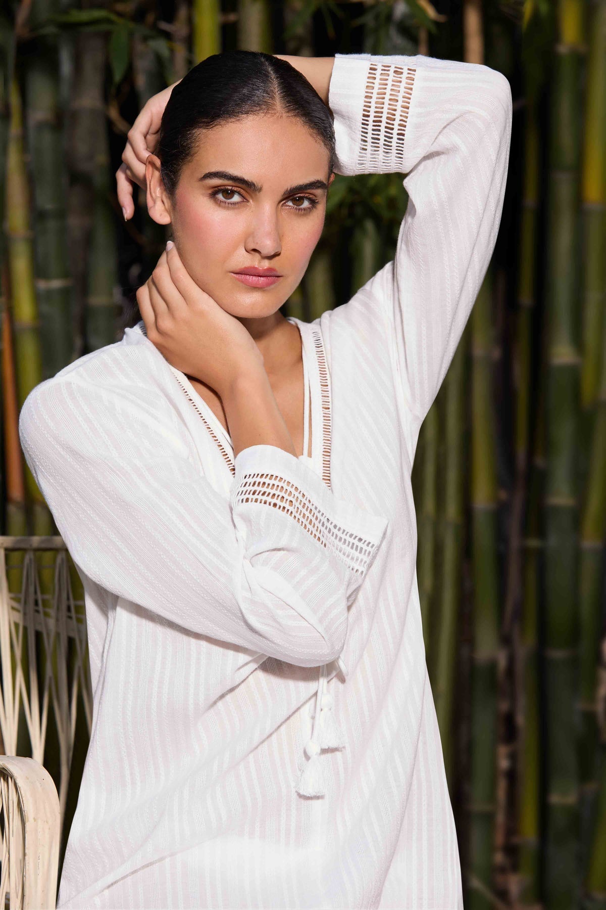 Robin Piccone Marina Lace Up Tunic