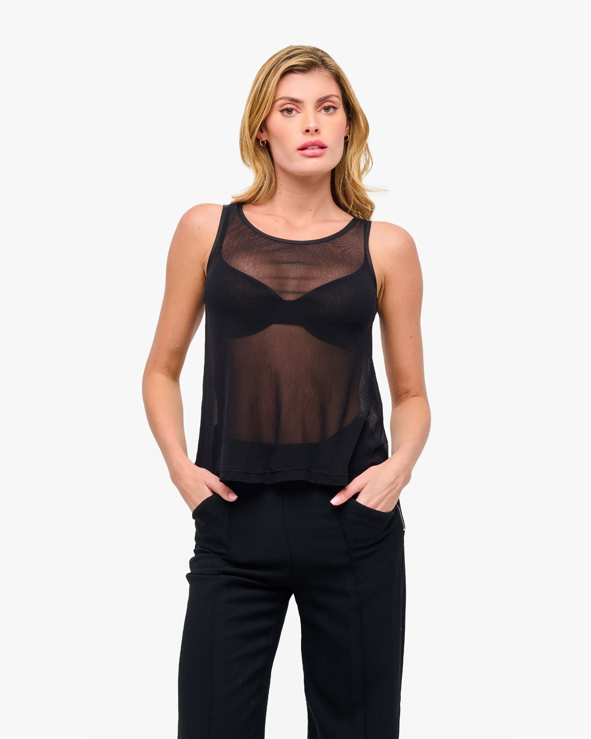Cosabella Soire Confidence Illusion Mesh Tank