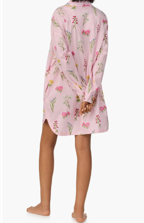 Bed Head High Low Boyfriend Collared Shirt