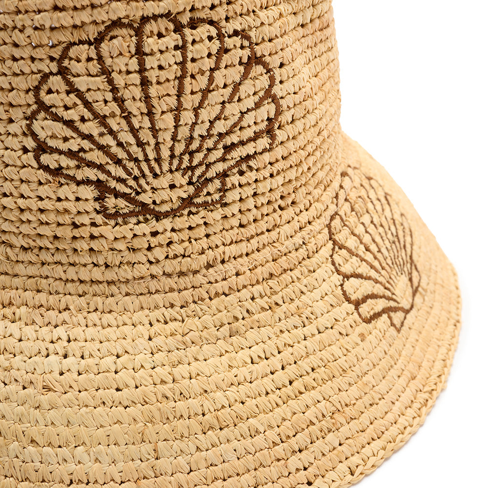 Nikki Beach embroidered shell hat