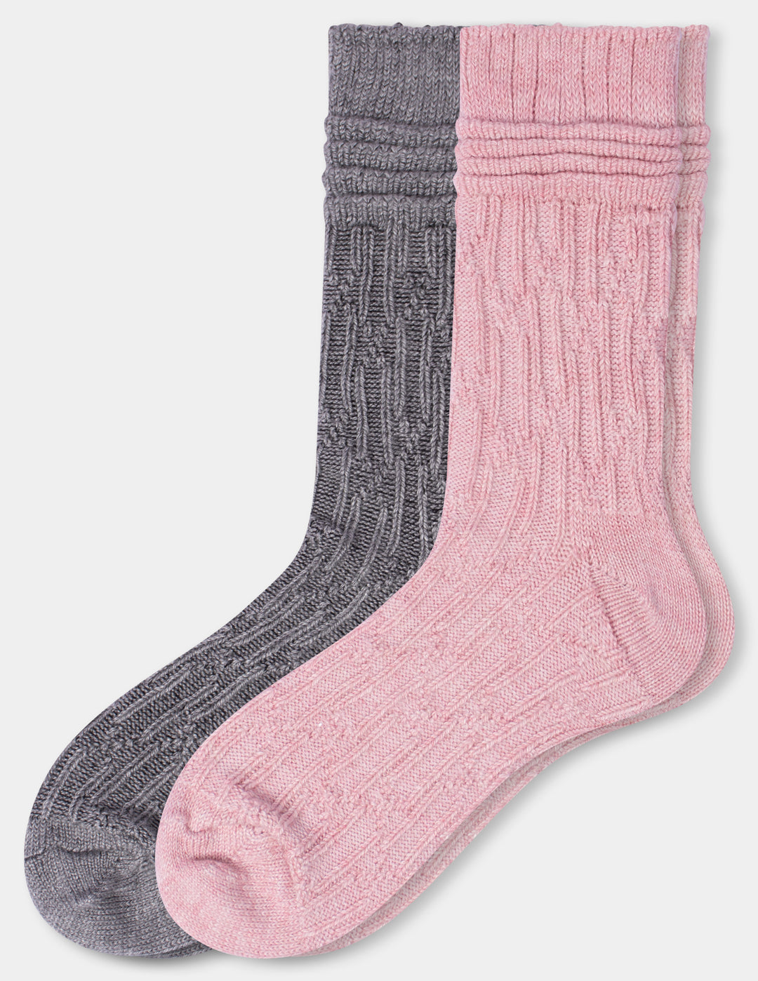 Hue Bubble Cable 2 Pack Boot Sock