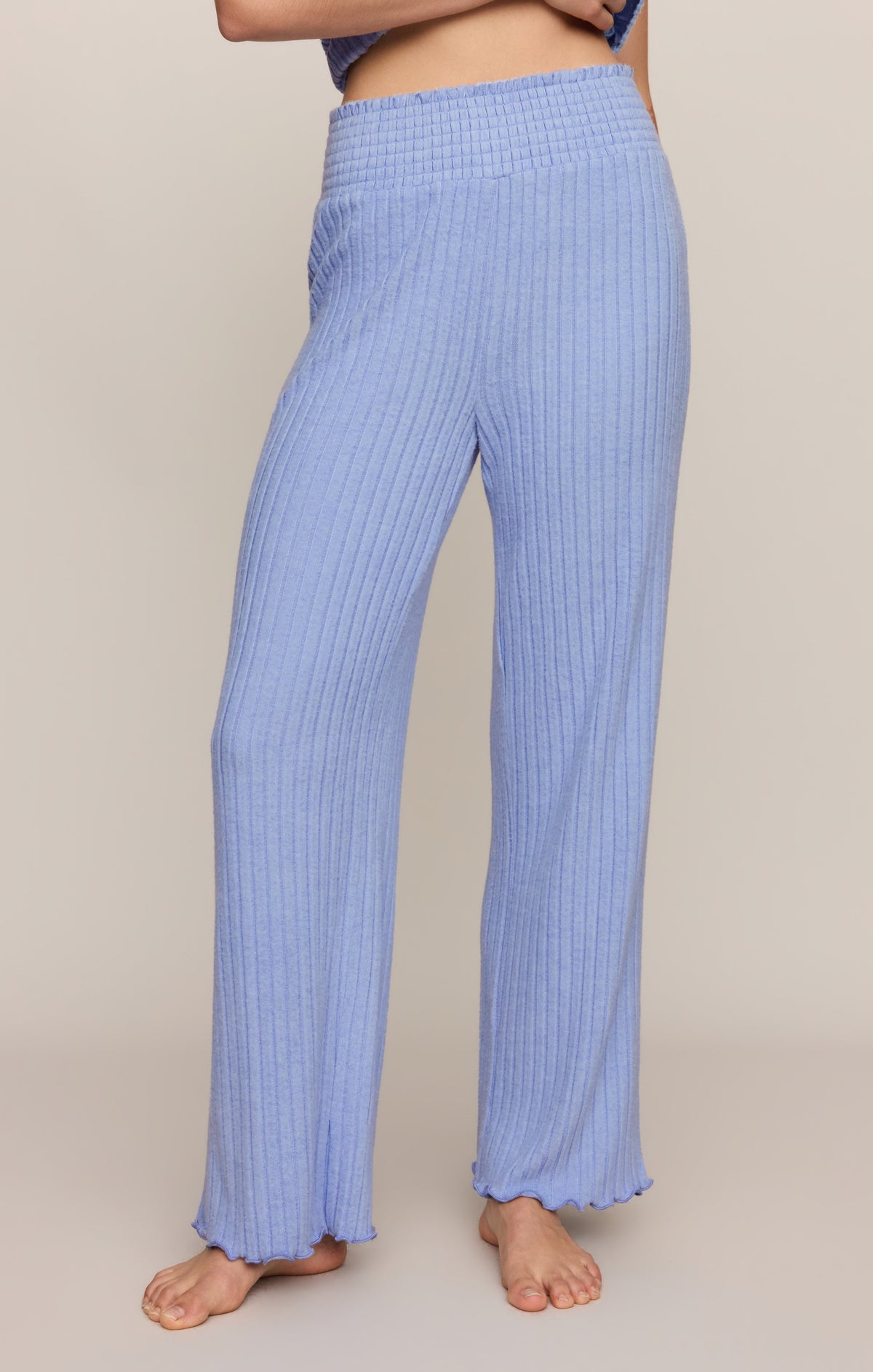 Z Supply Dawn Smocked Silky Rib Pant