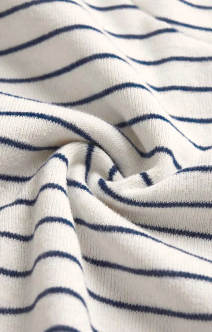 Striped drawstring lounge pants