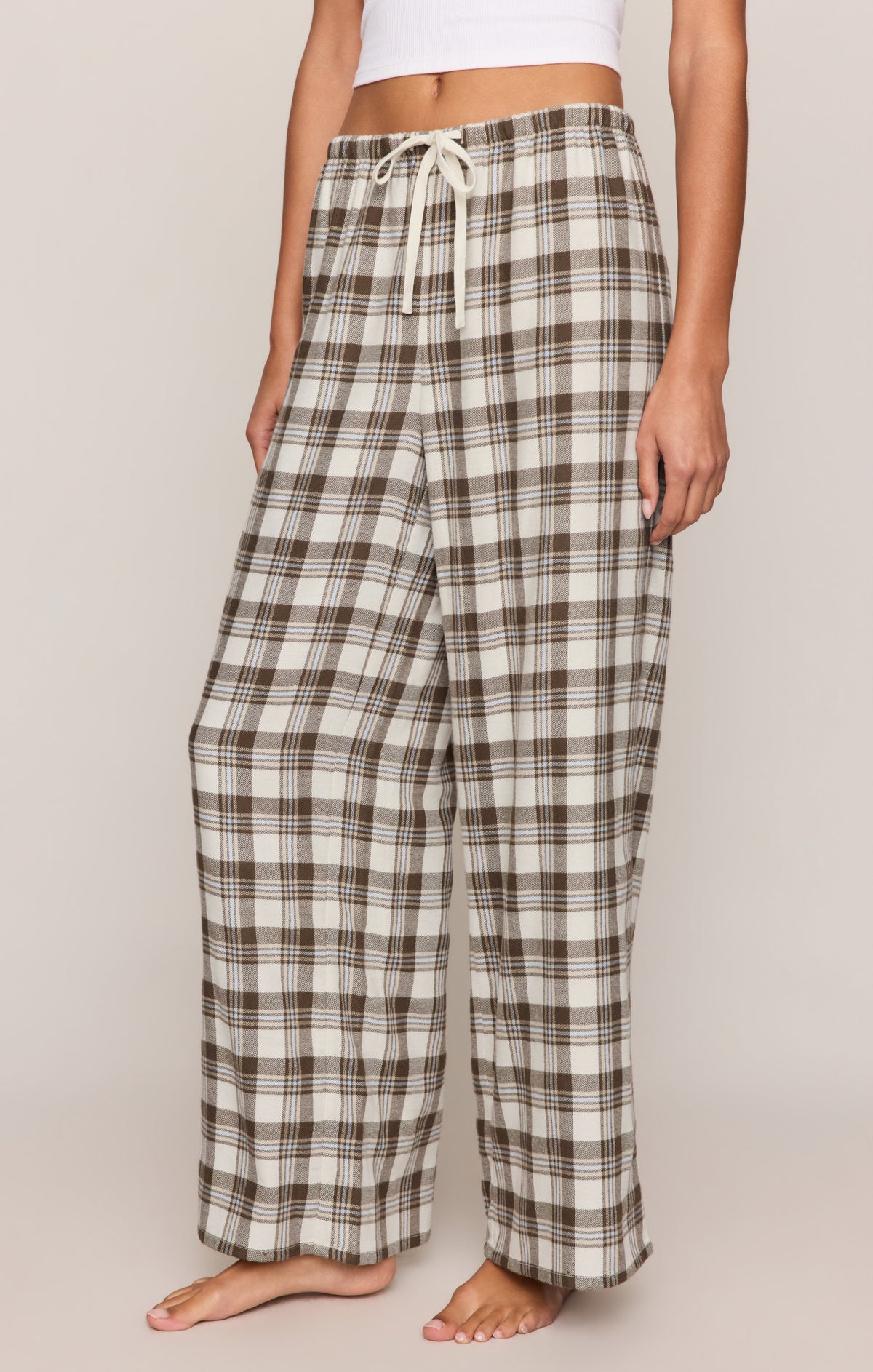 Z Supply Better Off Plaid Flannel Pant