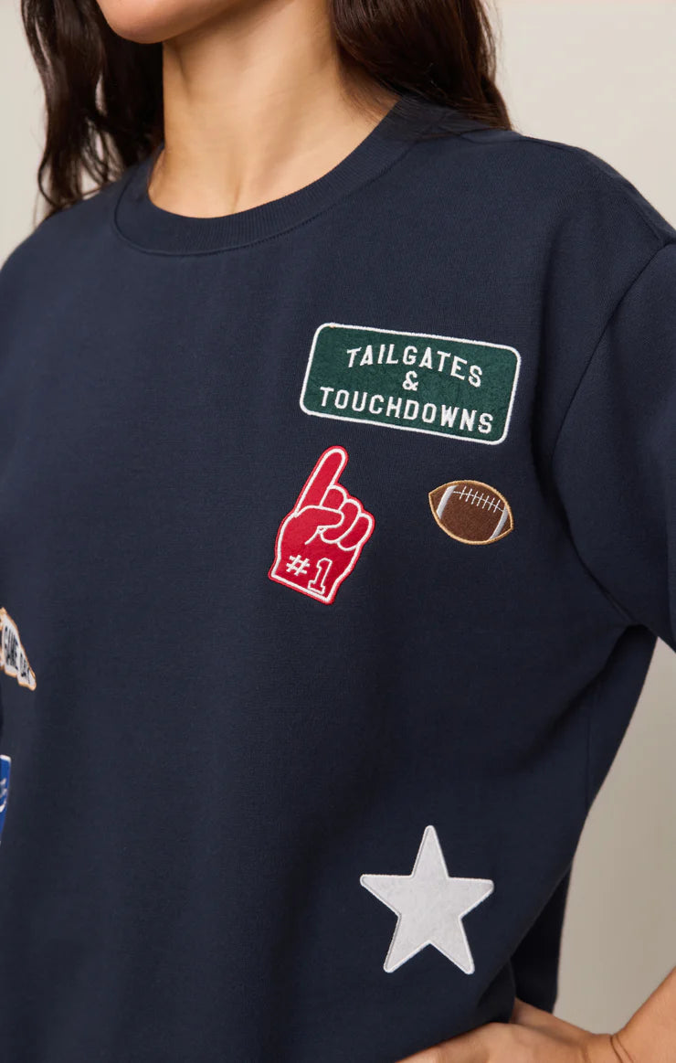 Z Supply Boyfriend Patch Sweatshirt