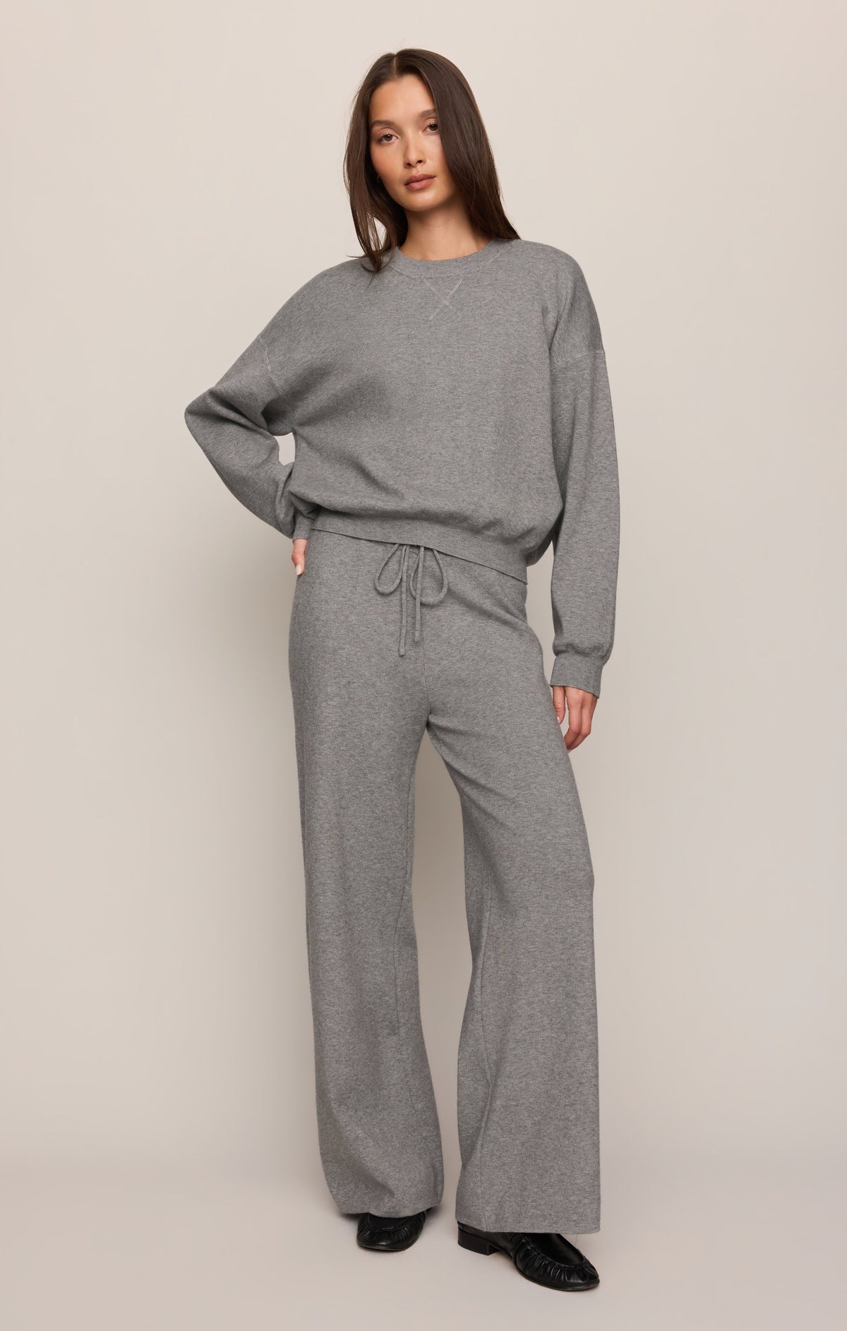 Z Supply Take It Easy Wide Leg Sweater Pant