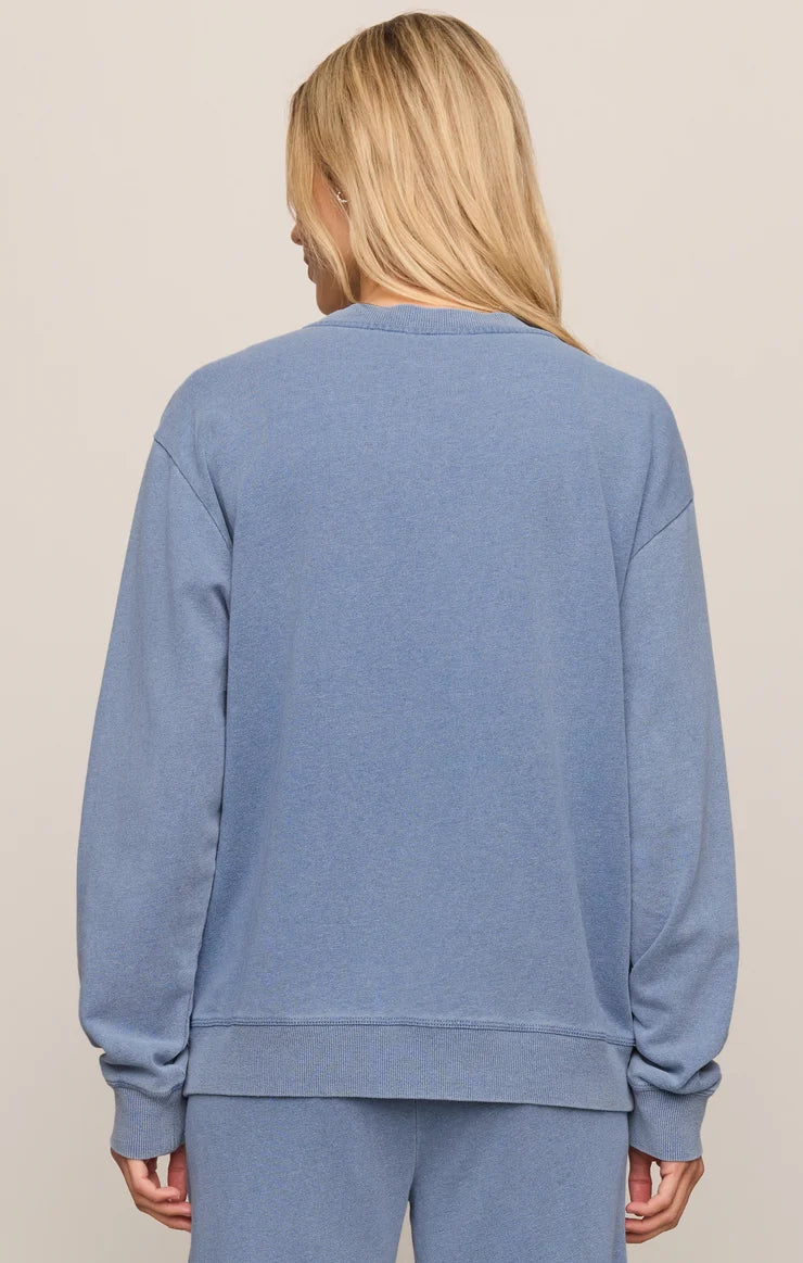 Z Supply Dazed End Knit Denim Cardigan