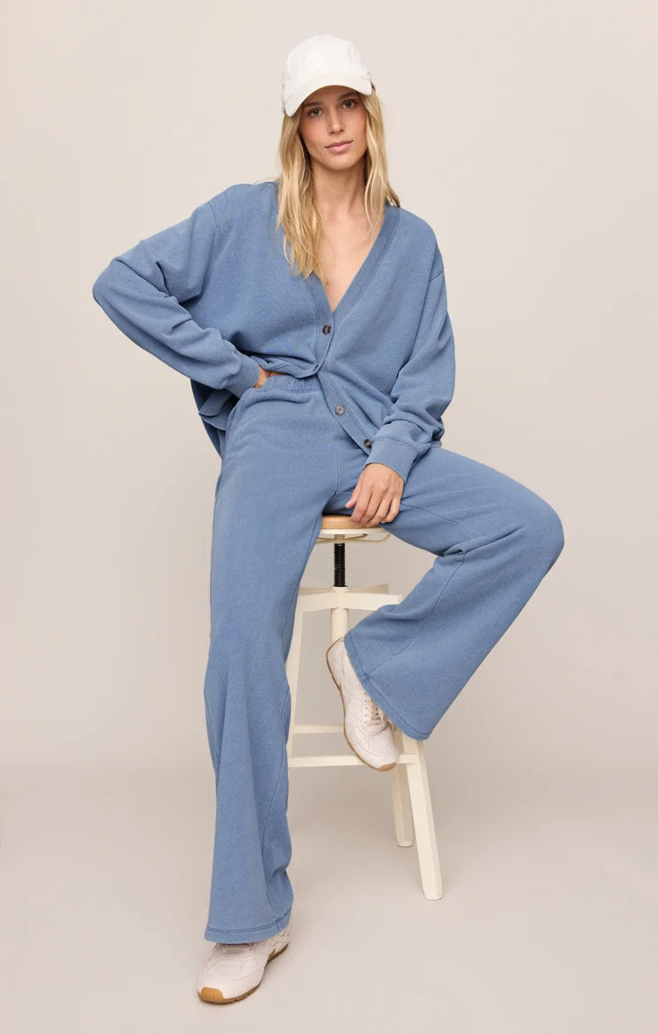 Z Supply Dazed End Knit Denim Cardigan