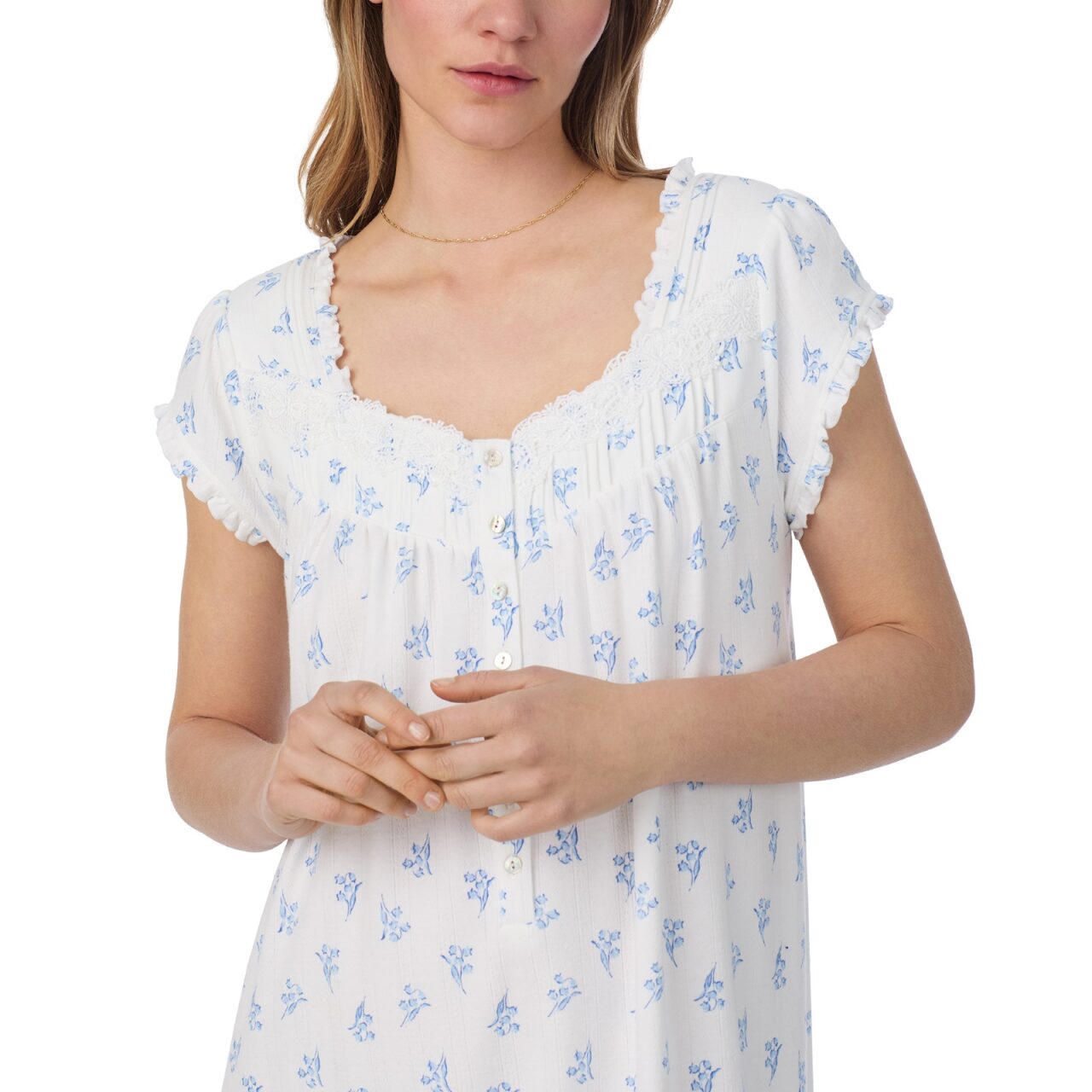 Eileen West Flutter Sleeve Short Nightgown