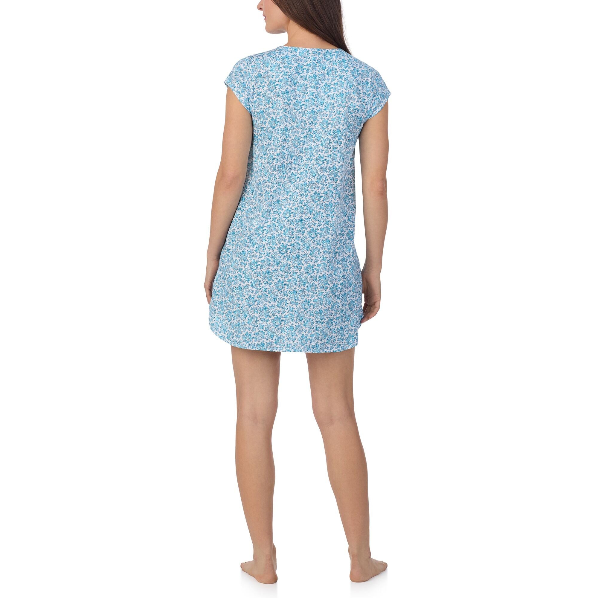 Eileen West Cotton Jersey Knit Short Cap/S Nightshirt