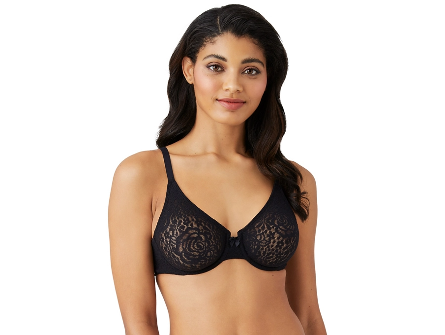 Wacoal Halo Lace Black Underwire Bra