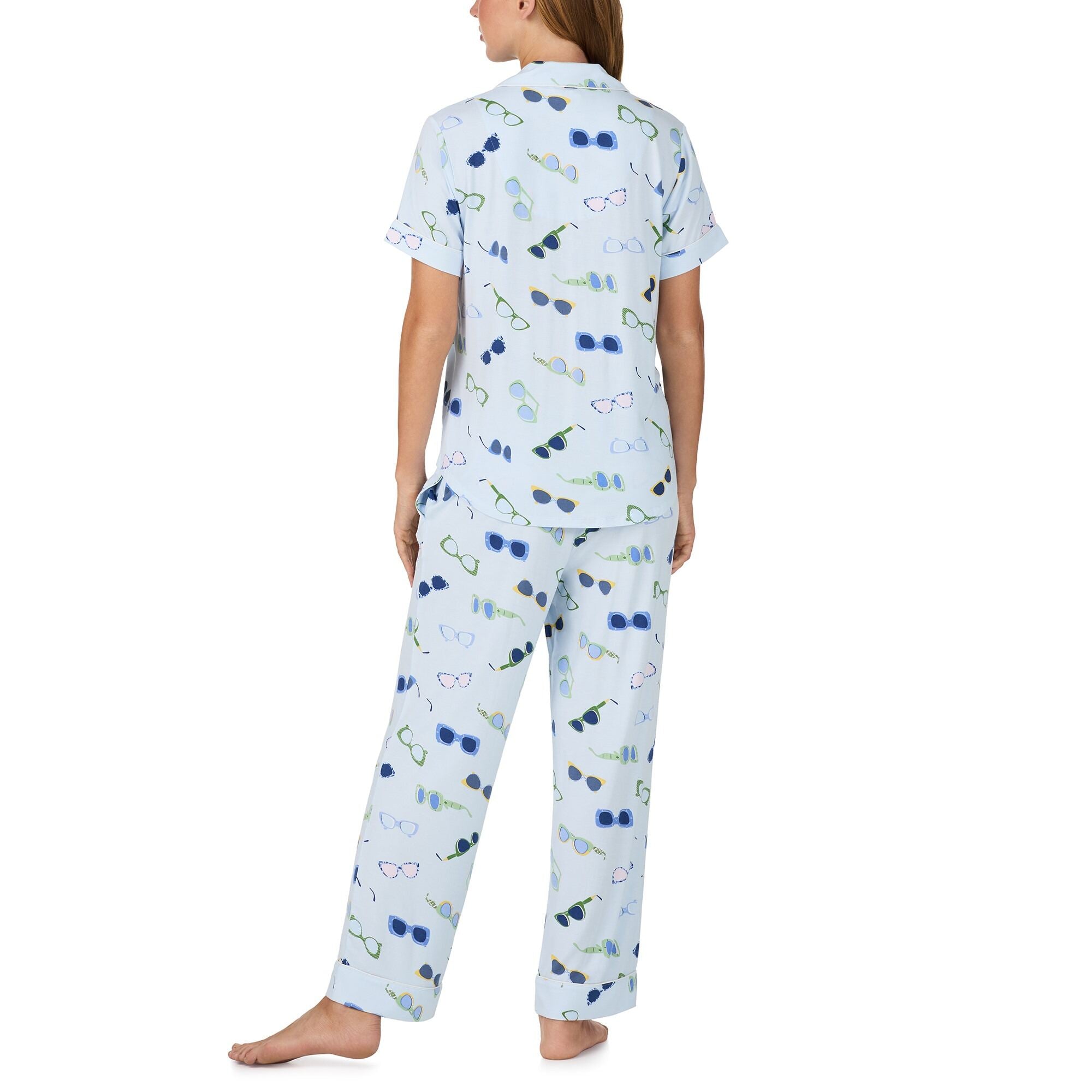 Kate Spade Modal Jersey S/S Notch Crop PJ Set
