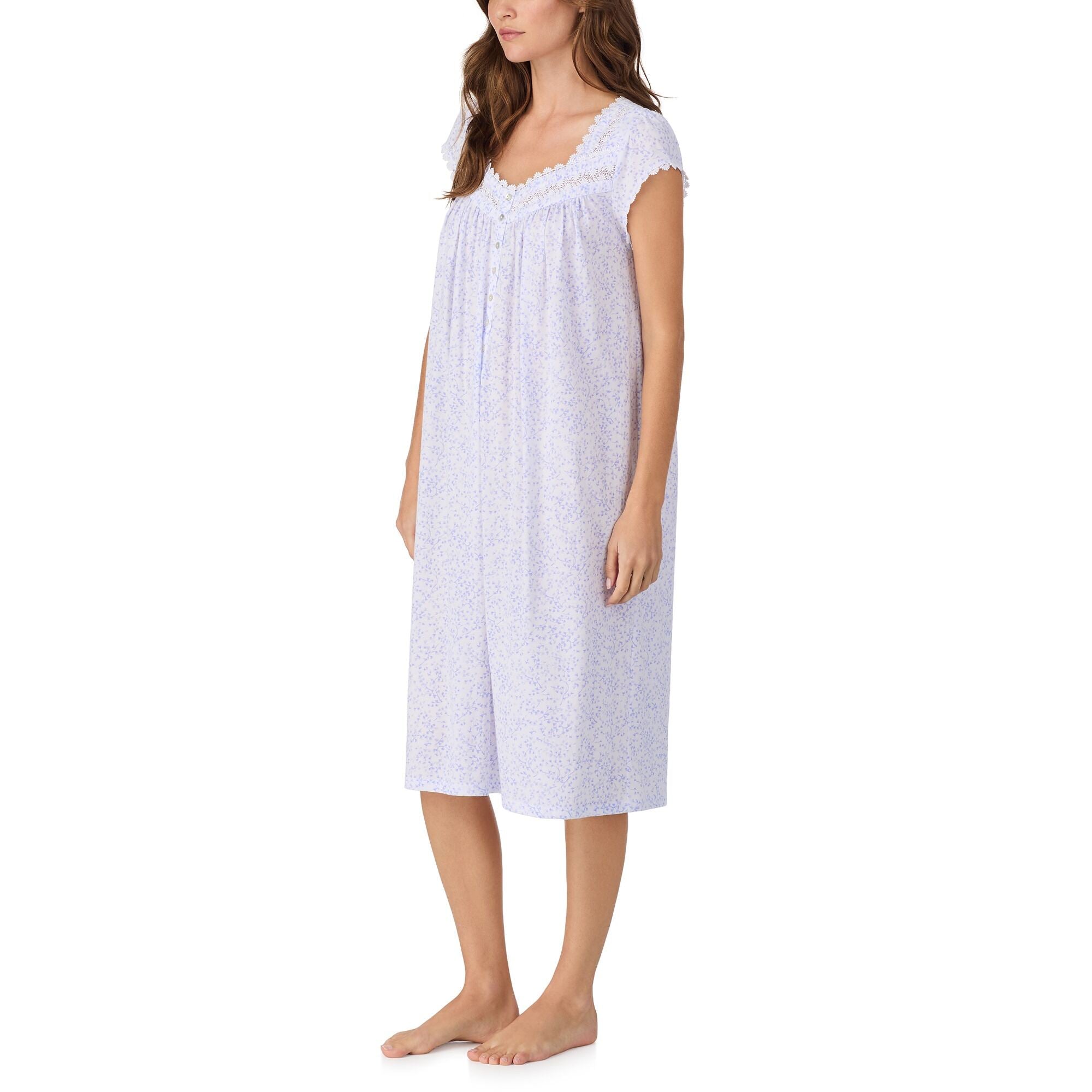 Eileen West Cotton Modal Jersey C/S Waltz Nightgown