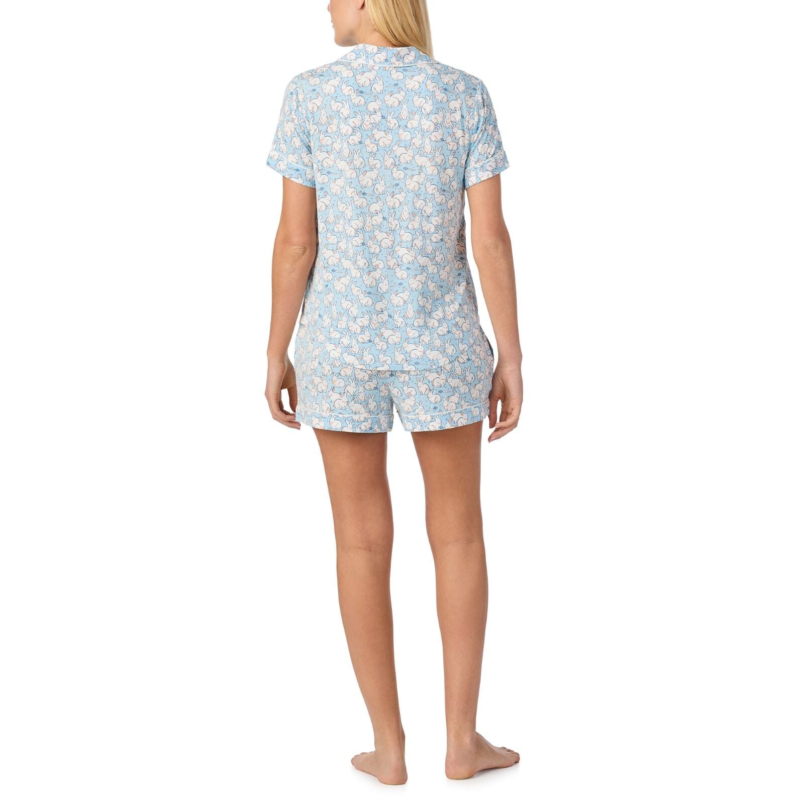 Classic notch collar button front pajamas