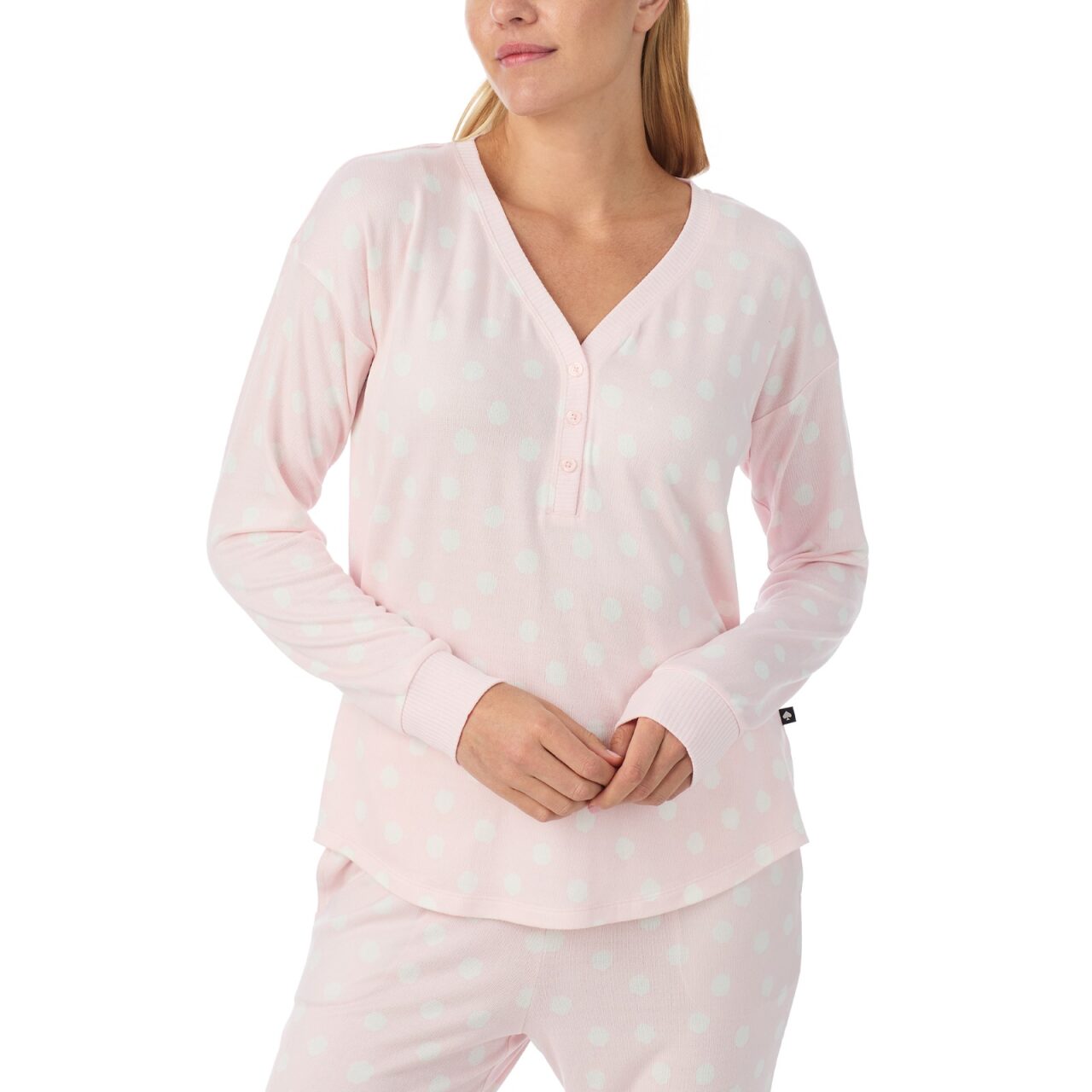 Kate Spade Dotted L/S Henley Jogger PJ Set
