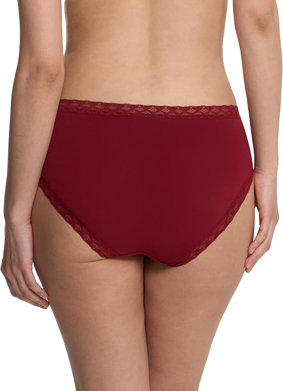 Natori Bliss Cotton French Cut Panty - Deep Rouge