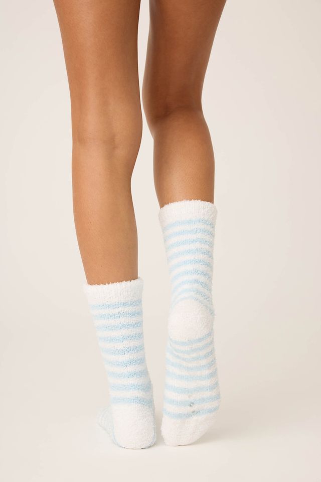 P.J. Salvage Striped Tree Cozy Crew Sock
