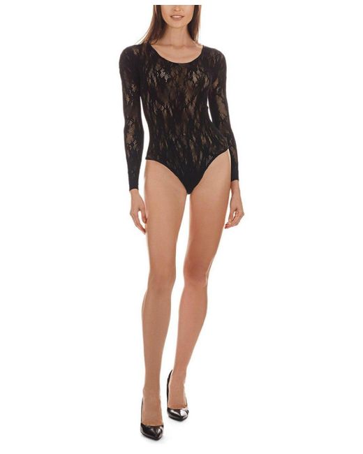 MeMoi Flirty Floral L/S Seamless Bodysuit