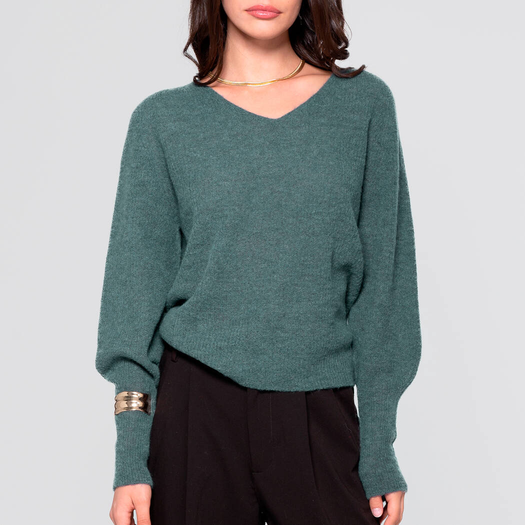 Oscalito Lipari V-neck alpaca sweater
