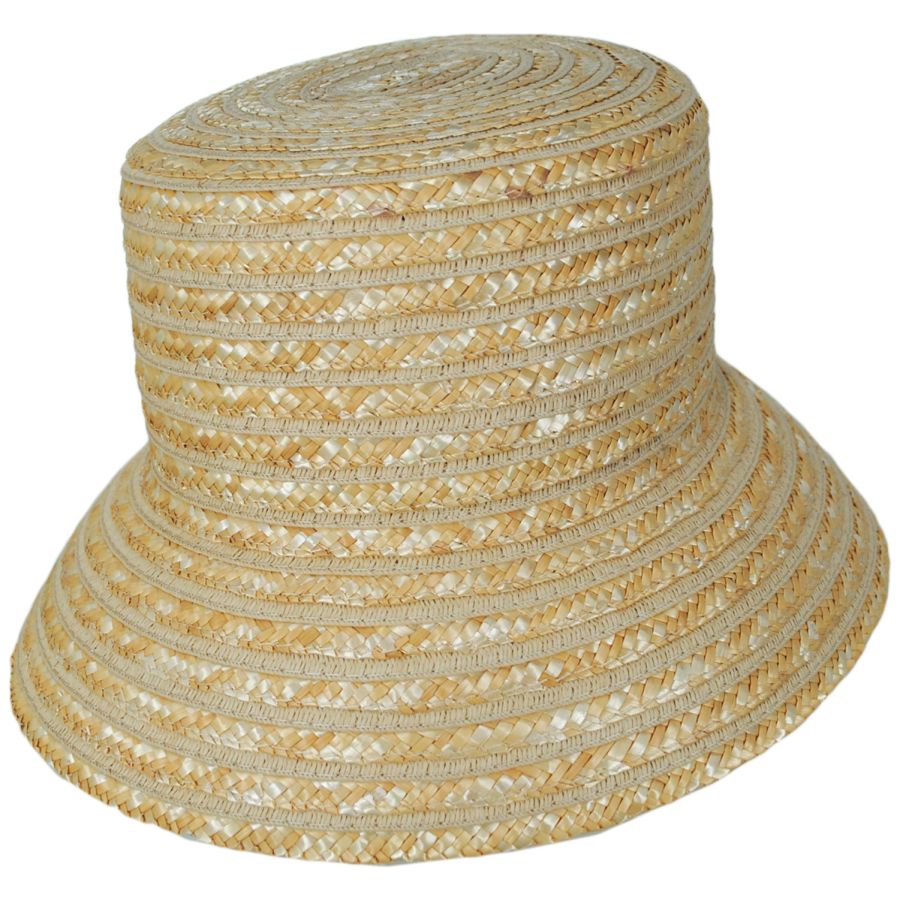 Milan and Toyo straw bucket hat