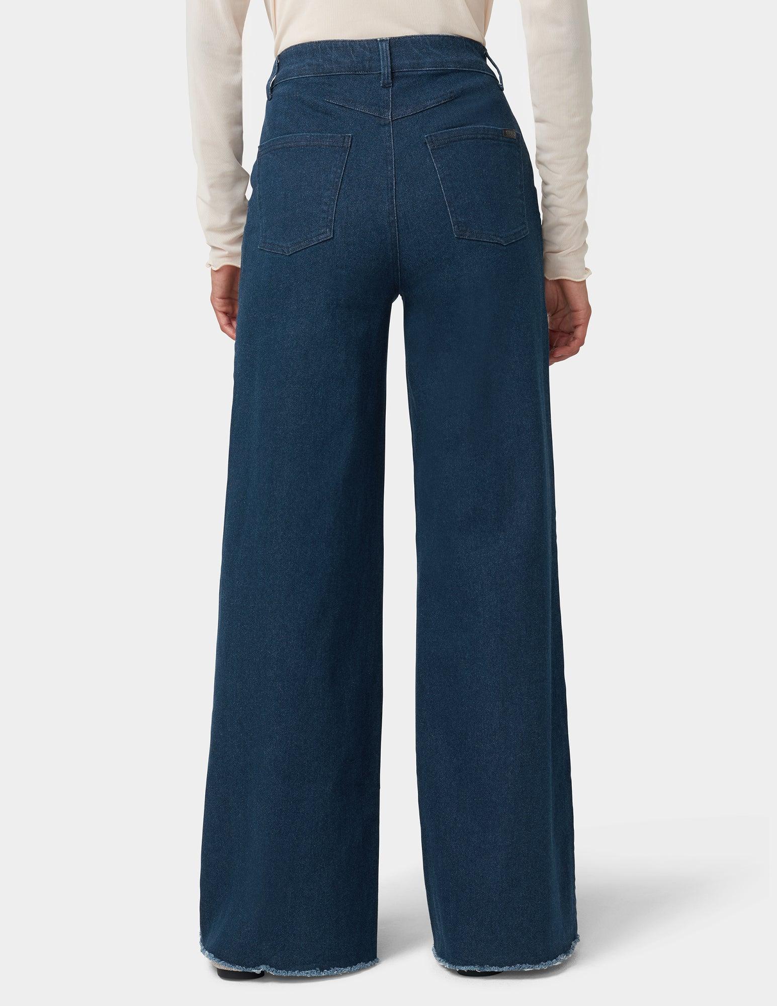 Hue Frayed Edge Wide Leg Denim