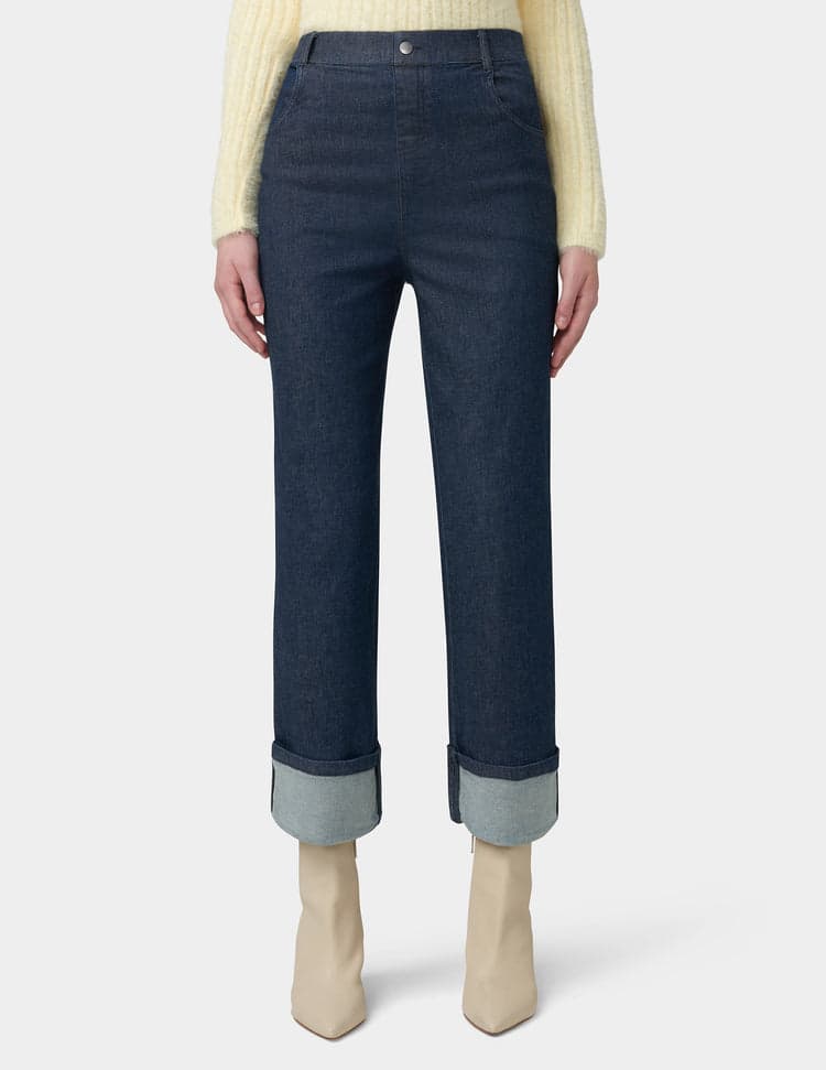 Hue Cuffed Denim Skimmer