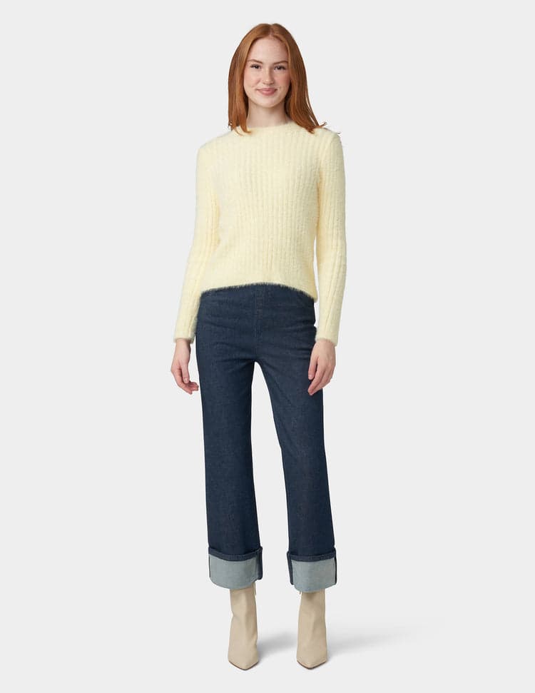 Hue Cuffed Denim Skimmer