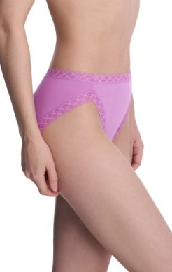 Natori Bliss Cotton French Cut Panty - Pale Pansy