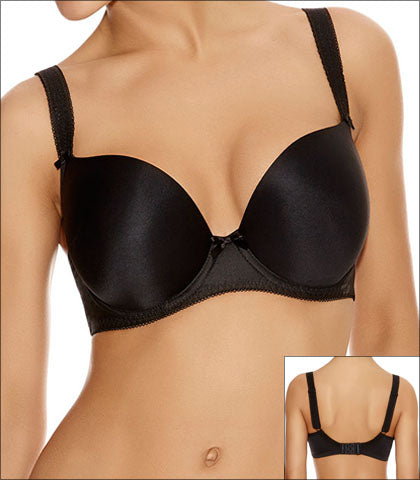 Freya Deco Molded Underwire Plunge Bra - Black 28/D Black (551961624641)