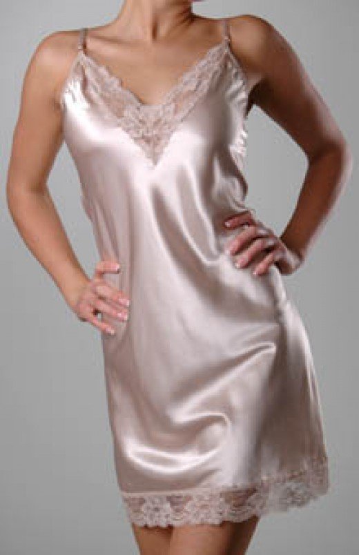 Farr West Beautiful Plus Lace Trim Satin Full Slip