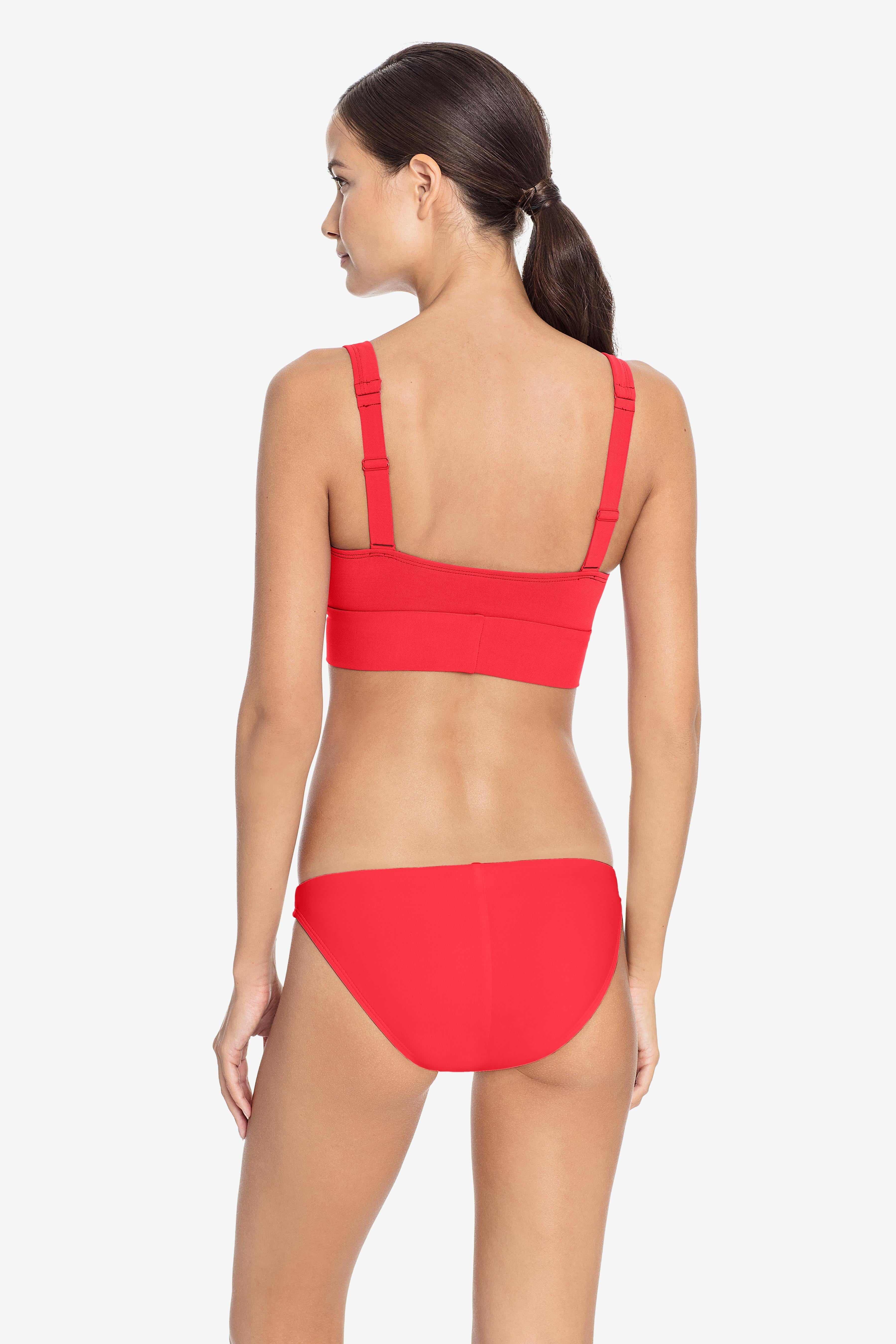 Robin Piccone Ava Knot Front Bikini Top- White