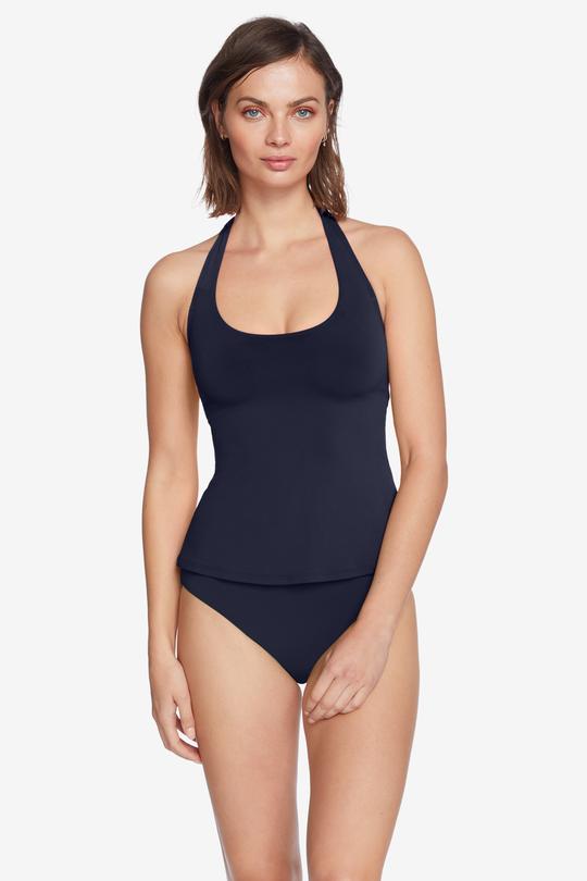 Robin Piccone Gigi Tankini Top XS Navy (6551035314241)