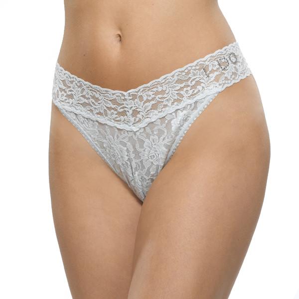 Wacoal Embrace Lace Bikini Hanky Panky Crystal I Do Original Rise Thong