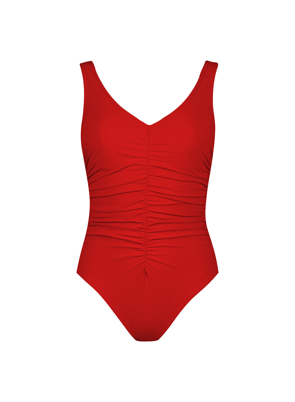 Karla Colletto Basic V-Neck Swimwear Tank (552021131329)