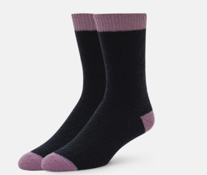 Extra Fine Merino Wool Crew Sock One Size Black