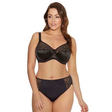 Elomi Cate Underwire Full Cup Banded Bra 34/GG Black (551959822401)