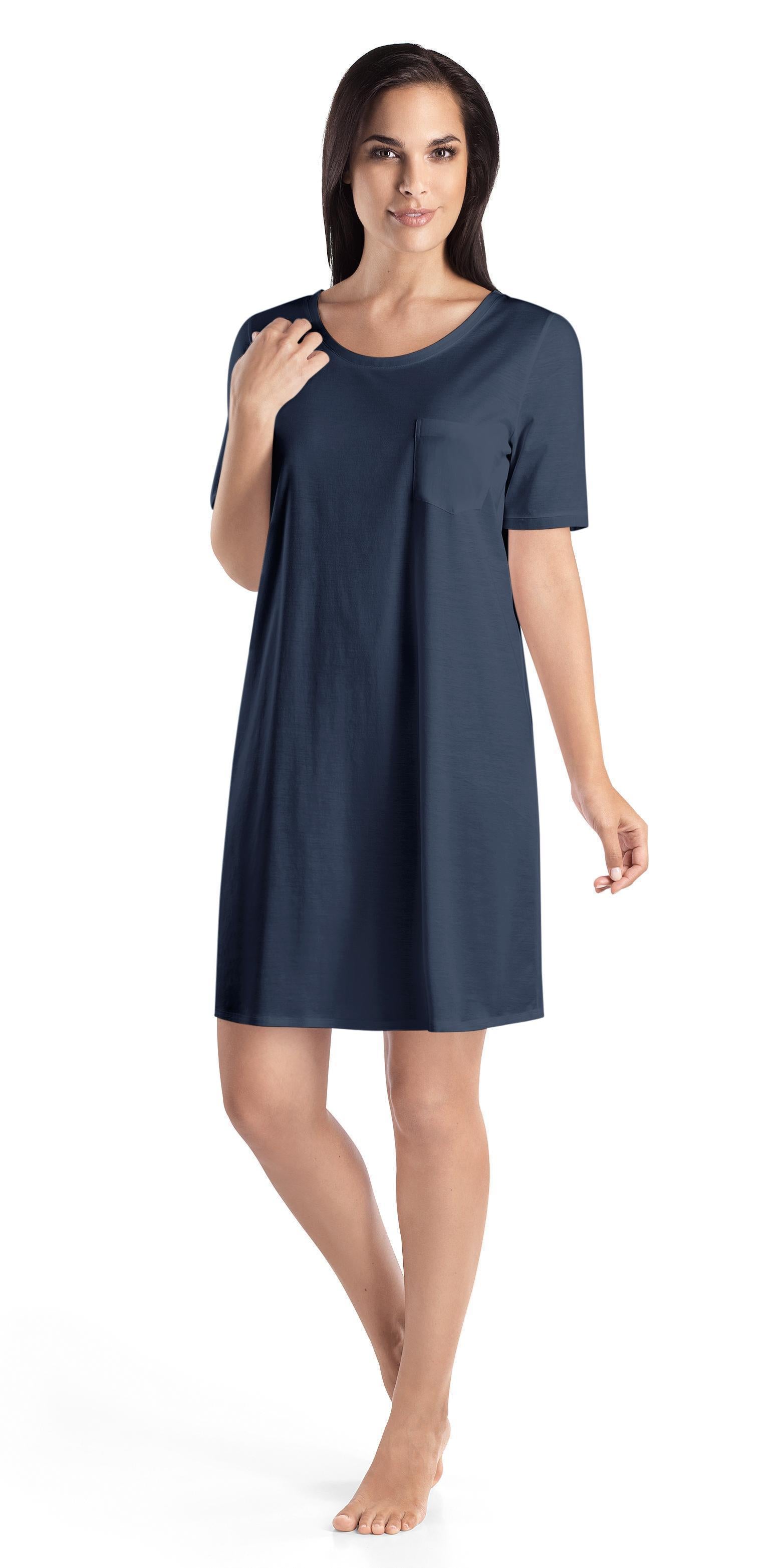 Hanro Cotton Deluxe Short Sleeve Bigshirt (672355156033)