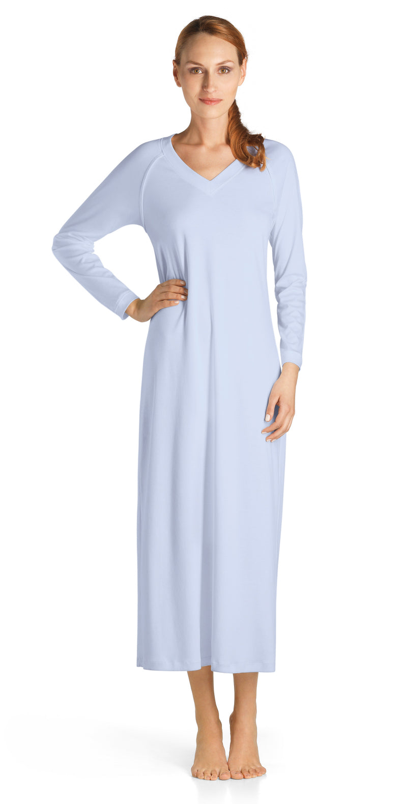 Hanro Pure Essence Long Sleeve Long Gown Town Shop