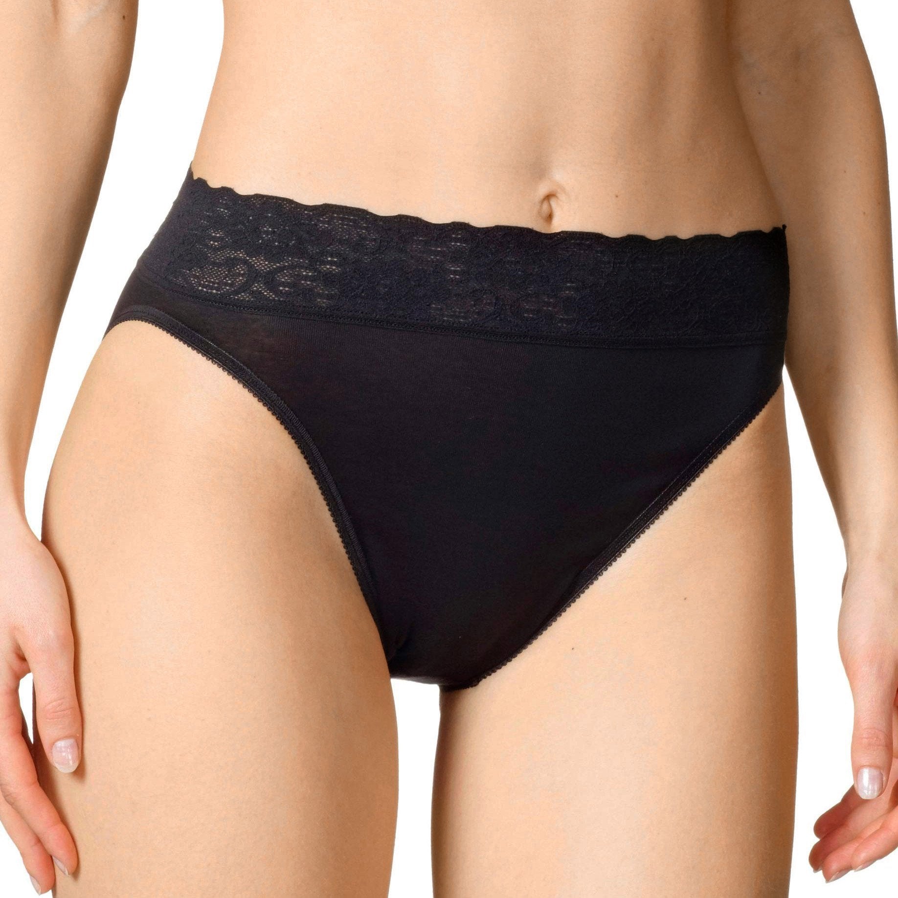 High-rise lace underwear by Calida