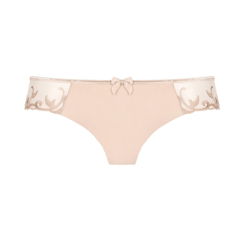 Mid rise pink cotton panty