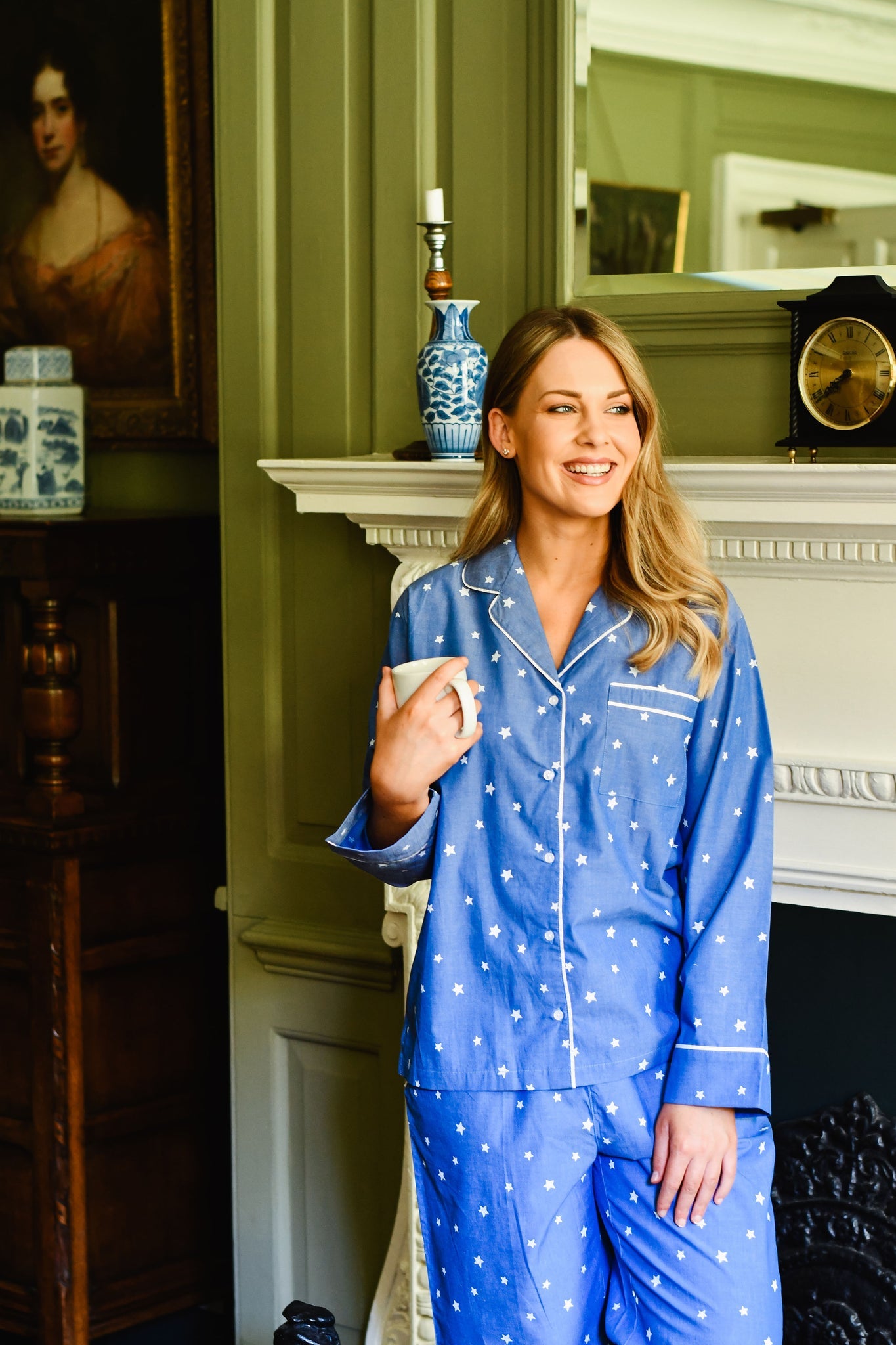 Studio SRS Long Sleeve Blue Star PJ Set