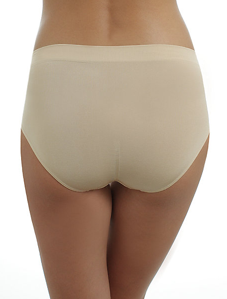 High-cut brief with full-coverage seat Panty