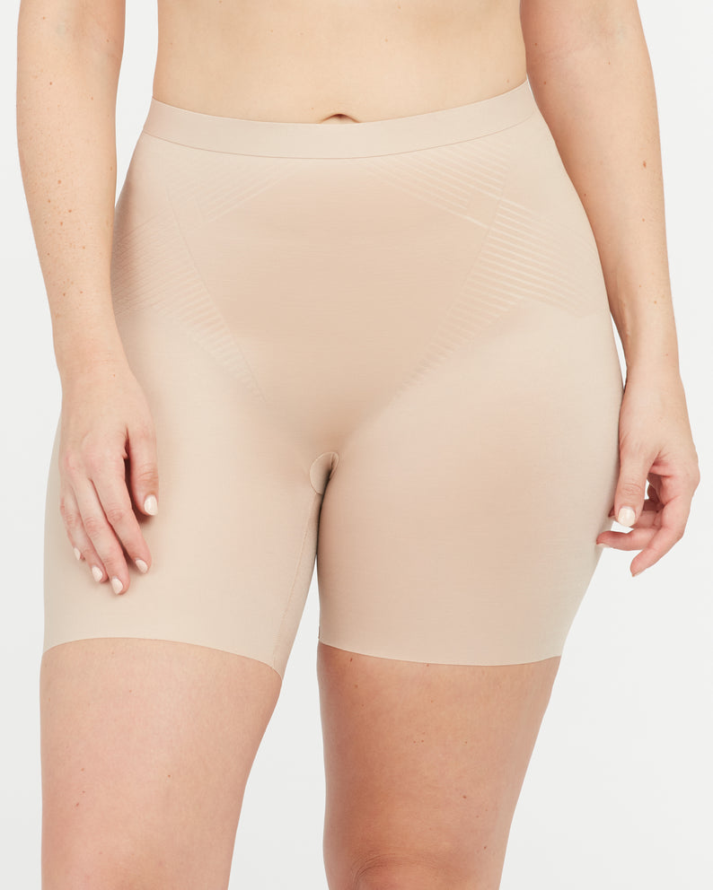 Spanx tummy-control girlshort with free-cut legs