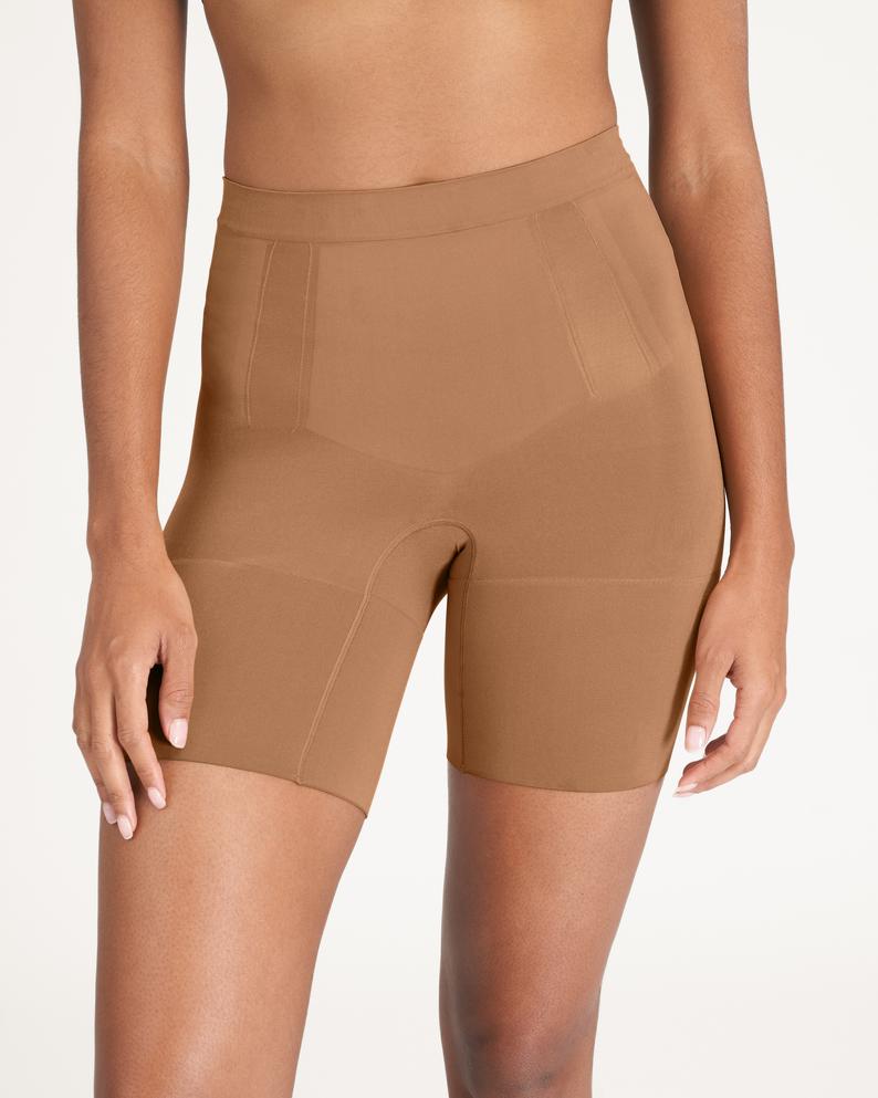 Capri length smooths from waist to mid-calf—perfect under pants
