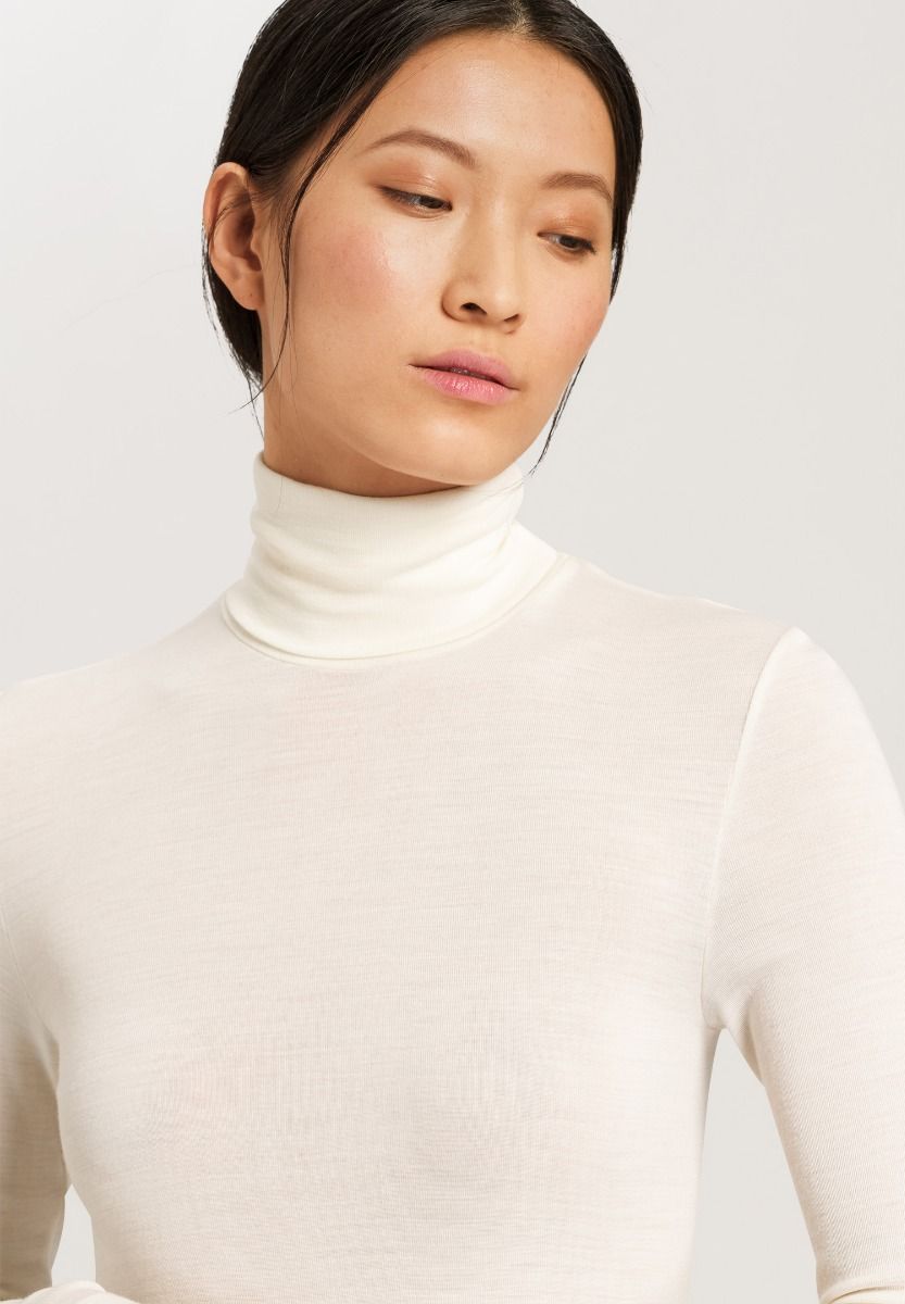Hanro Woolen Silk Turtle Neck Shirt