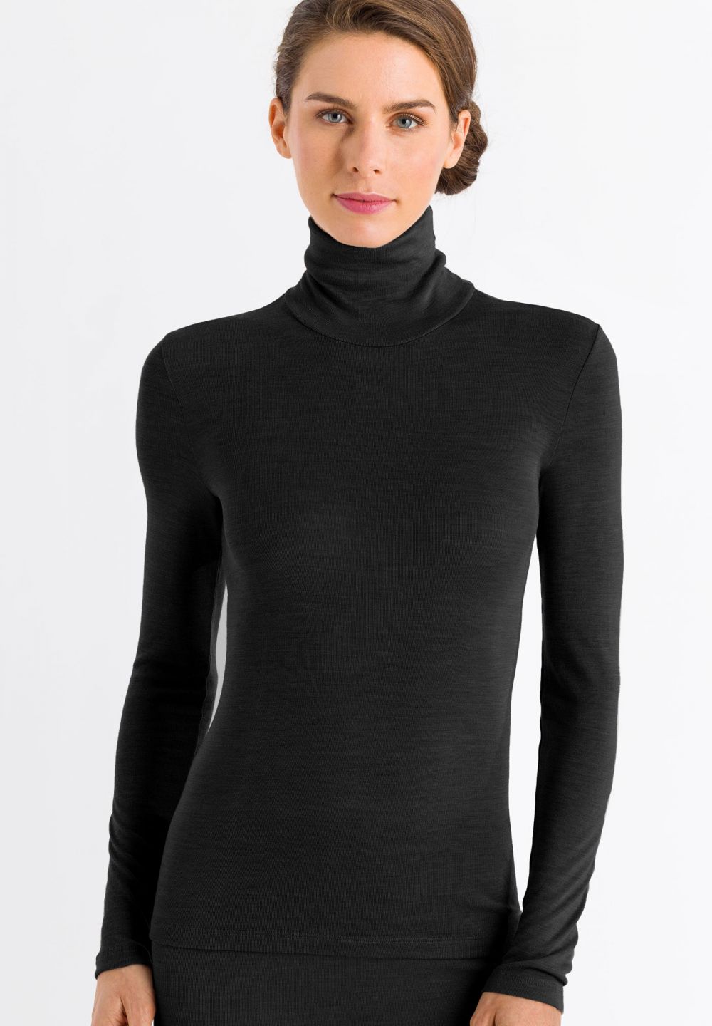 Hanro Woolen Silk Turtle Neck Shirt