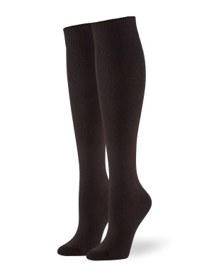 Hue Flat Knit Knee Sock 3 Pack Black/One Size