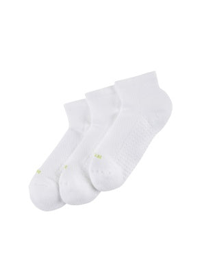 Hue Air Cushion Quarter Top Sport Sock White One Size