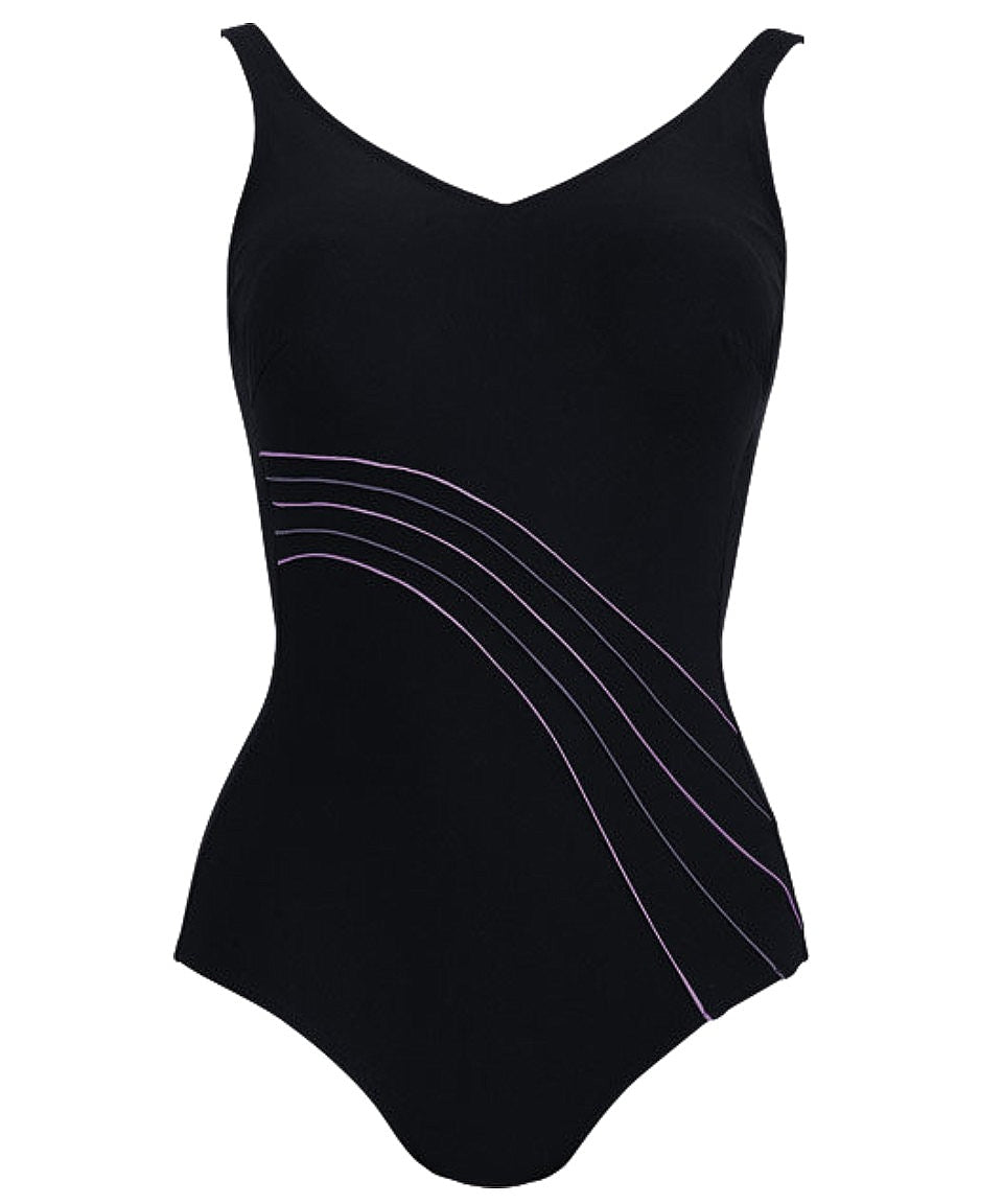 Anita Swimwear Rom Care One Piece Swimsuit 10/D Black (668021063745)